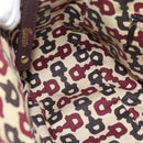GUCCI GG Canvas Guccissima Abbey Tragetasche Leder Braun Gold 239735 Auth 183789-17