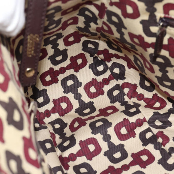 GUCCI GG Canvas Guccissima Abbey Tragetasche Leder Braun Gold 239735 Auth 183789