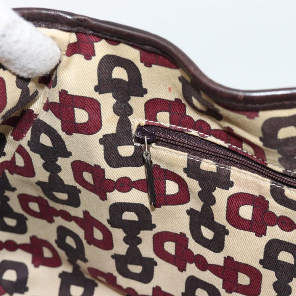 GUCCI GG Canvas Guccissima Abbey Tragetasche Leder Braun Gold 239735 Auth 183789