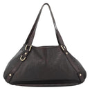 GUCCI GG Canvas Guccissima Abbey Tragetasche Leder Braun Gold 239735 Auth 183789-3