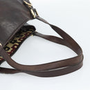 GUCCI GG Canvas Guccissima Abbey Tragetasche Leder Braun Gold 239735 Auth 183789-7