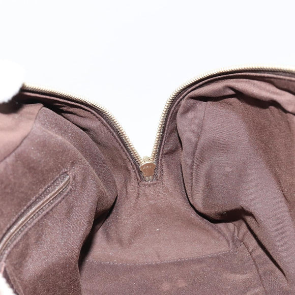 GUCCI GG Canvas Princey Web Sherry Line Bag Beige Gold 161720 Auth 183790A