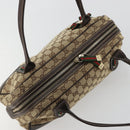 GUCCI GG Canvas Princey Web Sherry Line Bag Beige Gold 161720 Auth 183790A-6