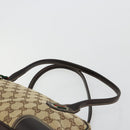GUCCI GG Canvas Princey Web Sherry Line Bag Beige Gold 161720 Auth 183790A-8