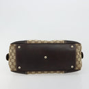 GUCCI GG Canvas Princey Web Sherry Line Bag Beige Gold 161720 Auth 183790A-9