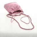 CHANEL Chain Chanel 22 Mini Shoulder Bag Calf Skin Pink CC Auth 183791SM-8