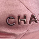 CHANEL Chain Chanel 22 Mini Shoulder Bag Calf Skin Pink CC Auth 183791SM-21