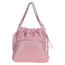 CHANEL Chain Chanel 22 Mini Shoulder Bag Calf Skin Pink CC Auth 183791SM-2
