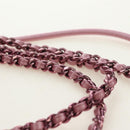 CHANEL Chain Chanel 22 Mini Shoulder Bag Calf Skin Pink CC Auth 183791SM-14
