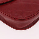 CHANEL Waist bag Caviar Skin Red Gold CC Auth 183792V-14