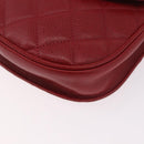 CHANEL Gürteltasche Caviar Skin Rot Gold CC Auth 183792V-15