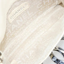 CHANEL Matelasse Chain Shoulder Bag Leather White Silver CC Auth 183793V-10