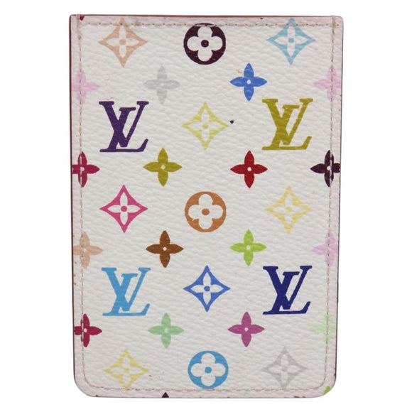 LOUIS VUITTON Monogram Multicolor Etui Hand Mirror White M92651 LV Auth 183796V