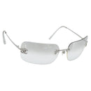 CHANEL COCO Sonnenbrille Metall Transparentes CC Authentisch 183797V-1