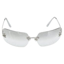 CHANEL COCO Sonnenbrille Metall Transparentes CC Authentisch 183797V-2