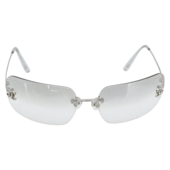 CHANEL COCO Sonnenbrille Metall Transparentes CC Authentisch 183797V