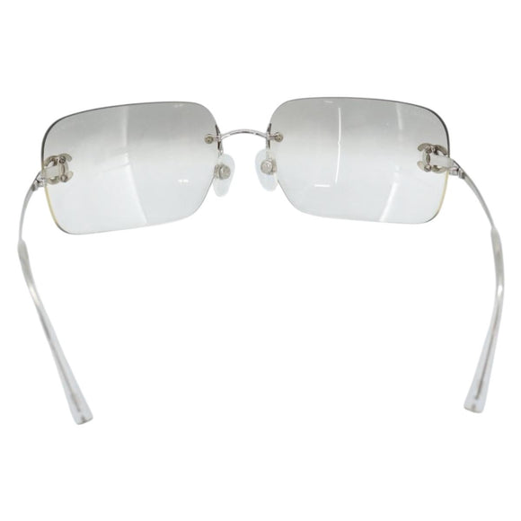 CHANEL COCO Sonnenbrille Metall Transparentes CC Authentisch 183797V