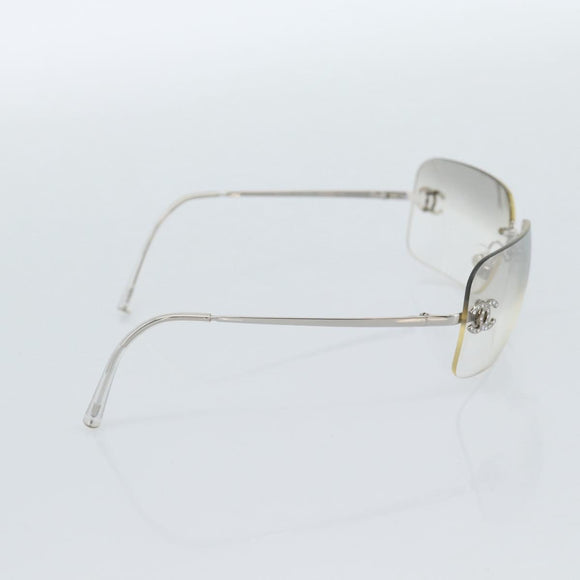 CHANEL COCO Sonnenbrille Metall Transparentes CC Authentisch 183797V