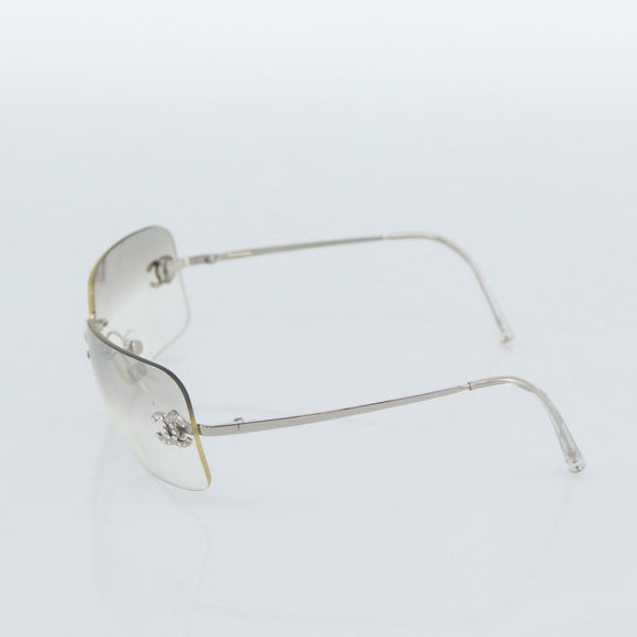 CHANEL COCO Sonnenbrille Metall Transparentes CC Authentisch 183797V