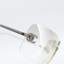 CHANEL COCO Sonnenbrille Metall Transparentes CC Authentisch 183797V-6
