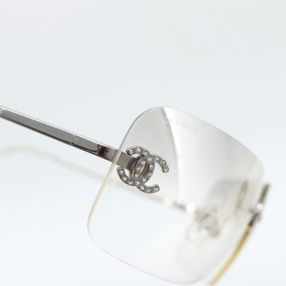 CHANEL COCO Sonnenbrille Metall Transparentes CC Authentisch 183797V