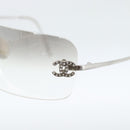 CHANEL COCO Sonnenbrille Metall Transparentes CC Authentisch 183797V-7