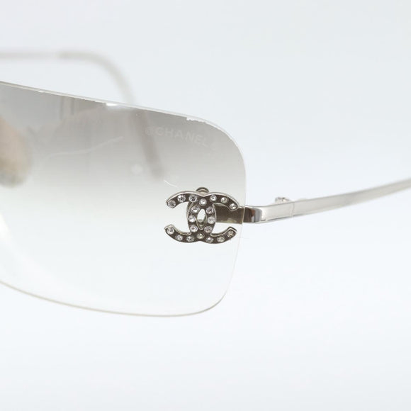 CHANEL COCO Sonnenbrille Metall Transparentes CC Authentisch 183797V