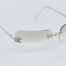 CHANEL COCO Sonnenbrille Metall Transparentes CC Authentisch 183797V-8