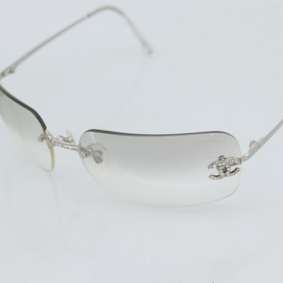 CHANEL COCO Sonnenbrille Metall Transparentes CC Authentisch 183797V