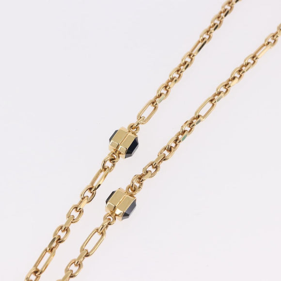 CHANEL Necklace metal Gold Tone CC Auth 183799SAM