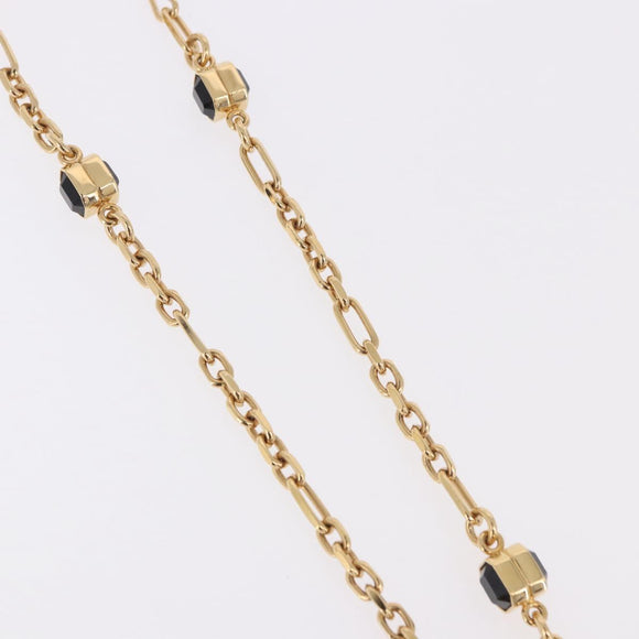 CHANEL Necklace metal Gold Tone CC Auth 183799SAM