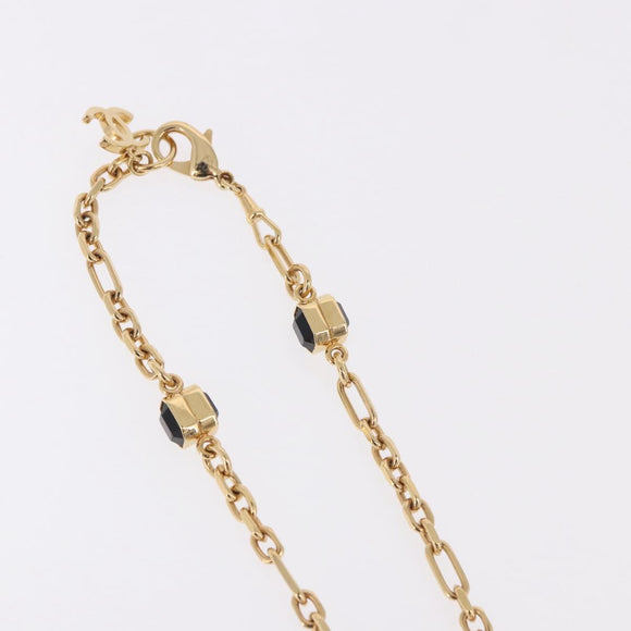 CHANEL Necklace metal Gold Tone CC Auth 183799SAM