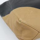 CELINE Tote Bag Leather Black Auth 183811-14