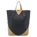 CELINE Tote Bag Leather Black Auth 183811-2