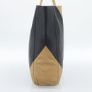 CELINE Tote Bag Leather Black Auth 183811-3