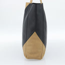 CELINE Tote Bag Leather Black Auth 183811-4