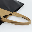 CELINE Tote Bag Leather Black Auth 183811-7