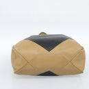 CELINE Tote Bag Leather Black Auth 183811-5