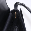 GUCCI Shoulder Bag Leather Black Gold Auth 183812V-18