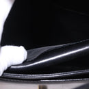 GUCCI Shoulder Bag Leather Black Gold Auth 183812V-21