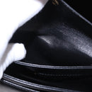 GUCCI Shoulder Bag Leather Black Gold Auth 183812V-22