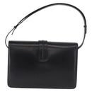GUCCI Shoulder Bag Leather Black Gold Auth 183812V-3