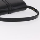GUCCI Shoulder Bag Leather Black Gold Auth 183812V-7