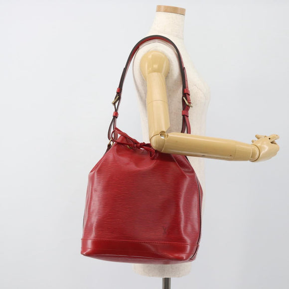 LOUIS VUITTON Epi Noe Shoulder Bag Red M44007 LV Auth 183813A