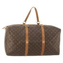 LOUIS VUITTON Monogram Sac Souple 55 Boston Bag M41622 LV Auth 183820-1