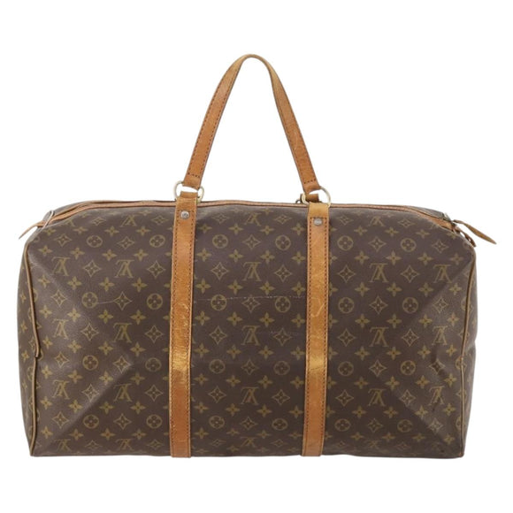 LOUIS VUITTON Monogram Sac Souple 55 Boston Bag M41622 LV Auth 183820
