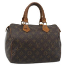 LOUIS VUITTON Monogram Speedy 25 Handtas M41528 LV Auth 183824-1