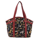 Salvatore Ferragamo Tragetasche Canvas Schwarz Gold Orig 183829-2
