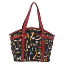 Salvatore Ferragamo Tragetasche Canvas Schwarz Gold Orig 183829-3