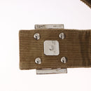 FENDI Mamma Baguette Shoulder Bag Corduroy Brown Silver Auth 183834-16